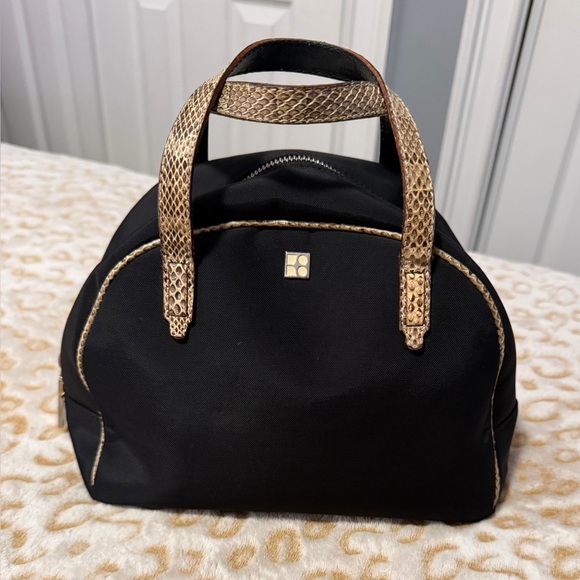 kate spade Handbags - Kate Spade Small Nylon Bowler Snake Skin 
Women’s